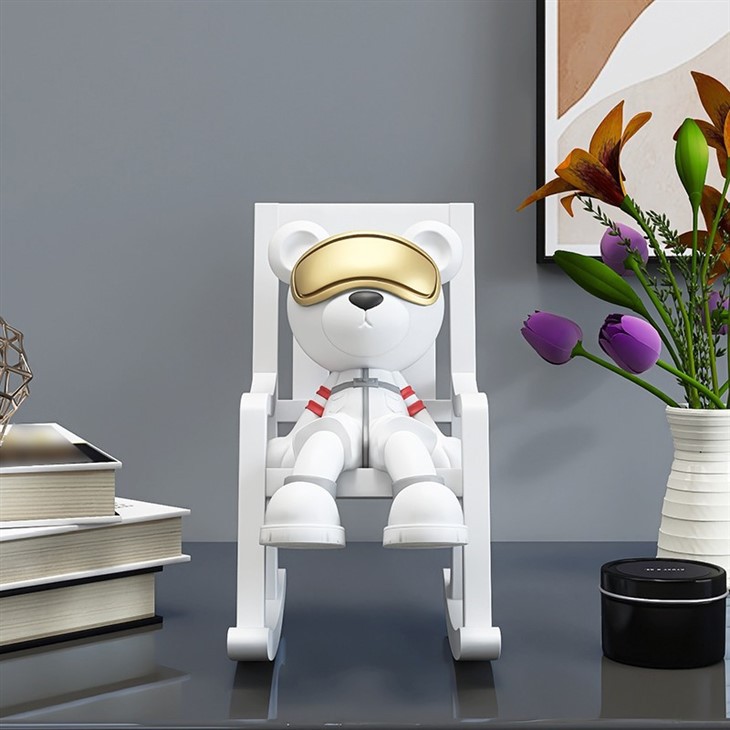 Astronaut in Rocking Chair Figurine